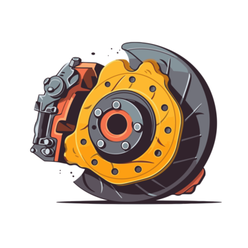 Pngtree brake clipart cartoon car brake caliper vector png image 6798464