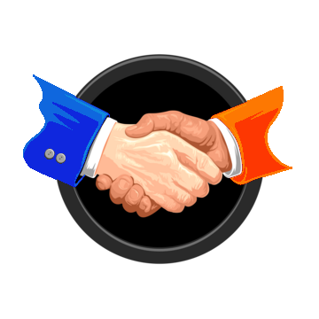 Pngtree unity and cooperation through handshake vector illustration png image 16057741